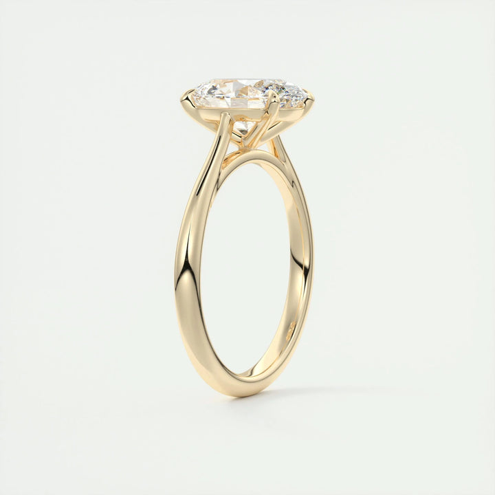 2ct Oval F - VS1 Lab Grown Diamond Solitaire Engagement Ring - Doozy Diamonds