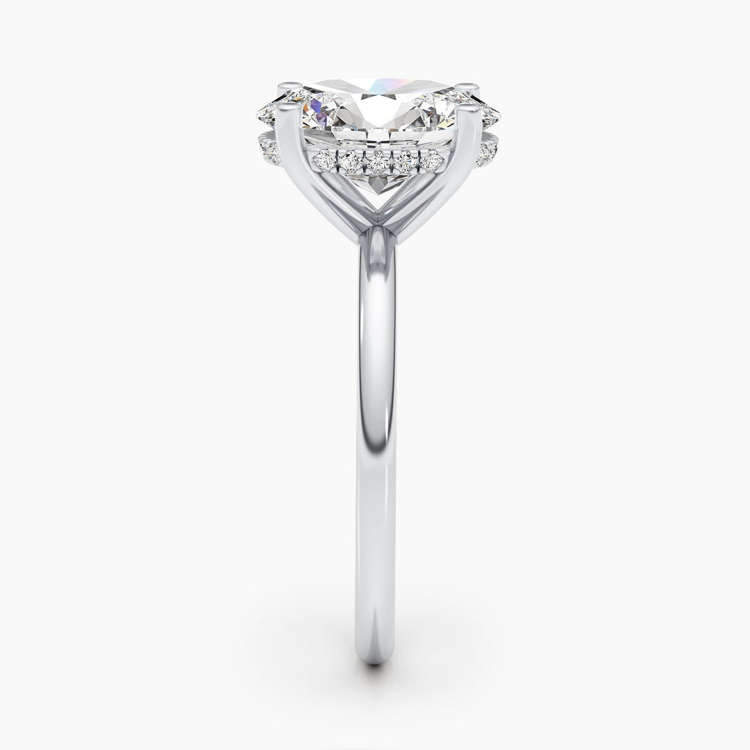 oval diamond proposal ring