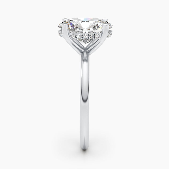 oval diamond proposal ring