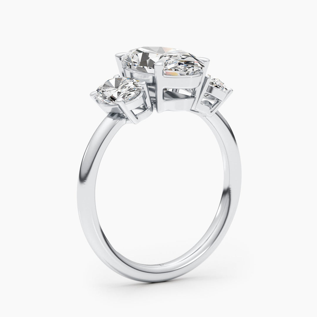 certified lab grown oval diamond ring