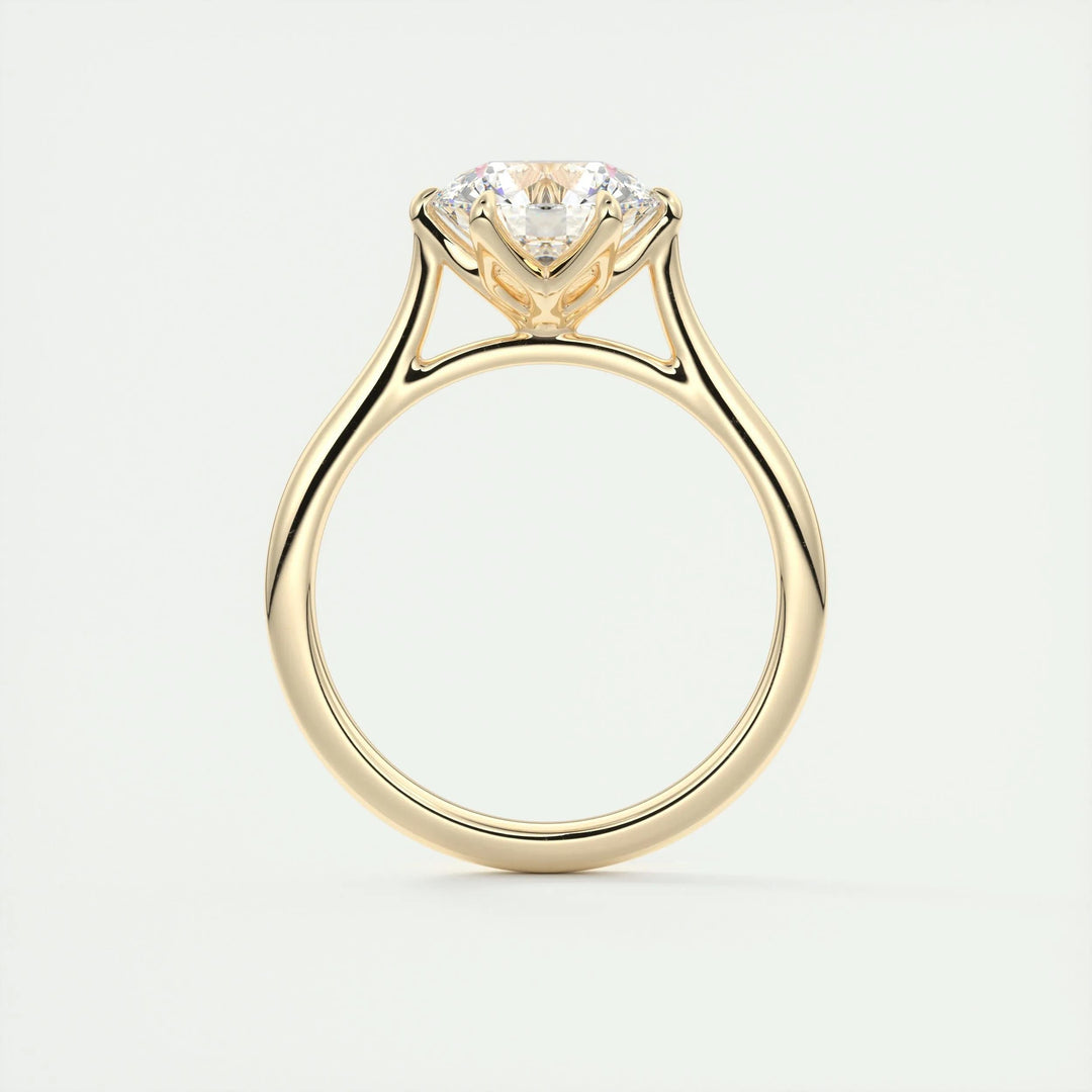 2ct Round F - VS1 Diamond Pave Engagement Ring - Doozy Diamonds