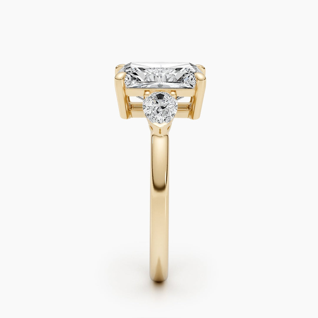 trilogy diamond engagement ring