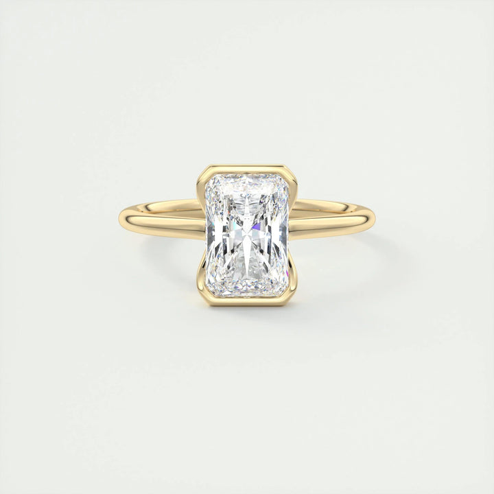 2ct Radiant F - VS1 Lab Grown Diamond Solitaire Engagement Ring - Doozy Diamonds