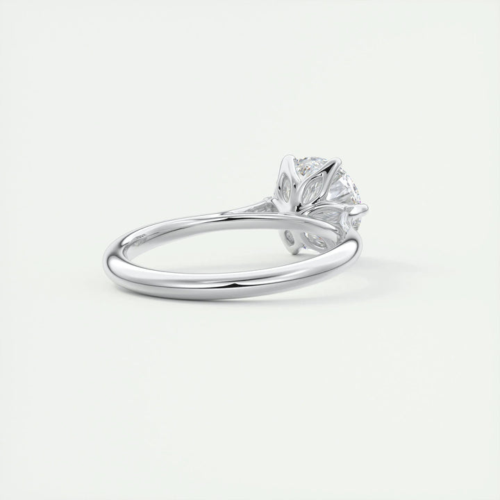 2ct Round F - VS1 Diamond Pave Engagement Ring - Doozy Diamonds