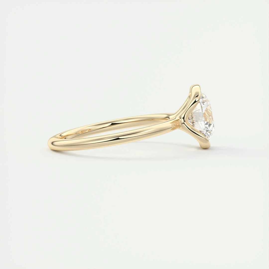 2ct Round Cut F - VS1 Lab Grown Diamond Solitaire Engagement Ring - Doozy Diamonds