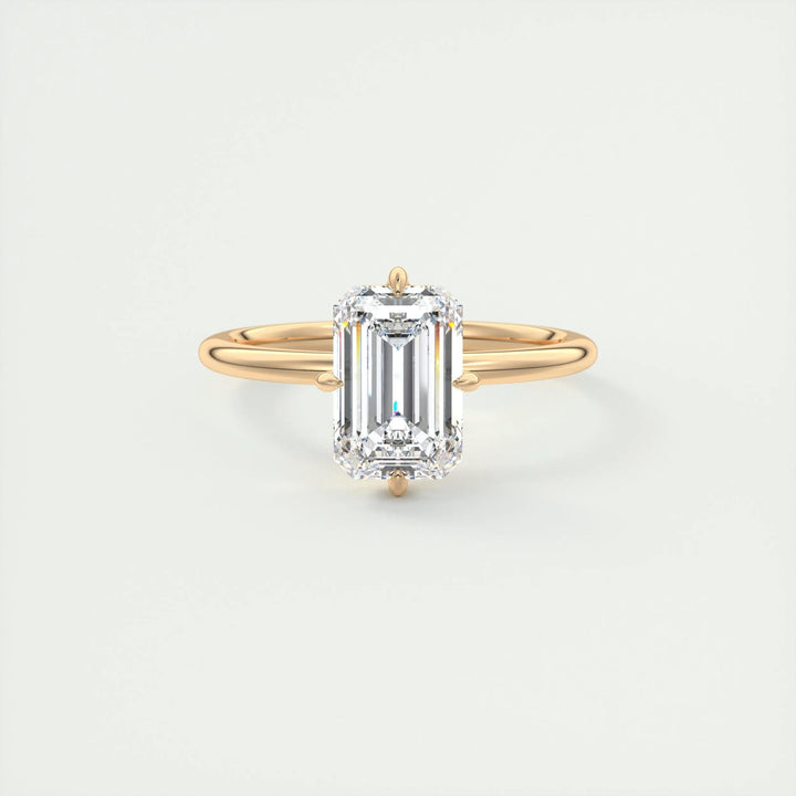 2ct Emerald F - VS1 Lab Grown Diamond Solitaire Engagement Ring - Doozy Diamonds
