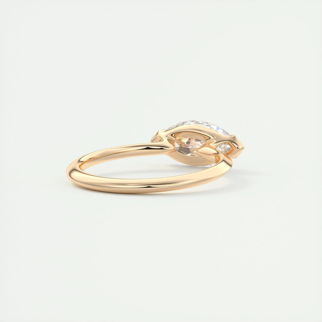2ct Marquise F - VS1 Lab Grown Diamond Solitaire Engagement Ring - Doozy Diamonds