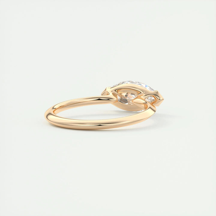 2ct Marquise F - VS1 Lab Grown Diamond Solitaire Engagement Ring - Doozy Diamonds