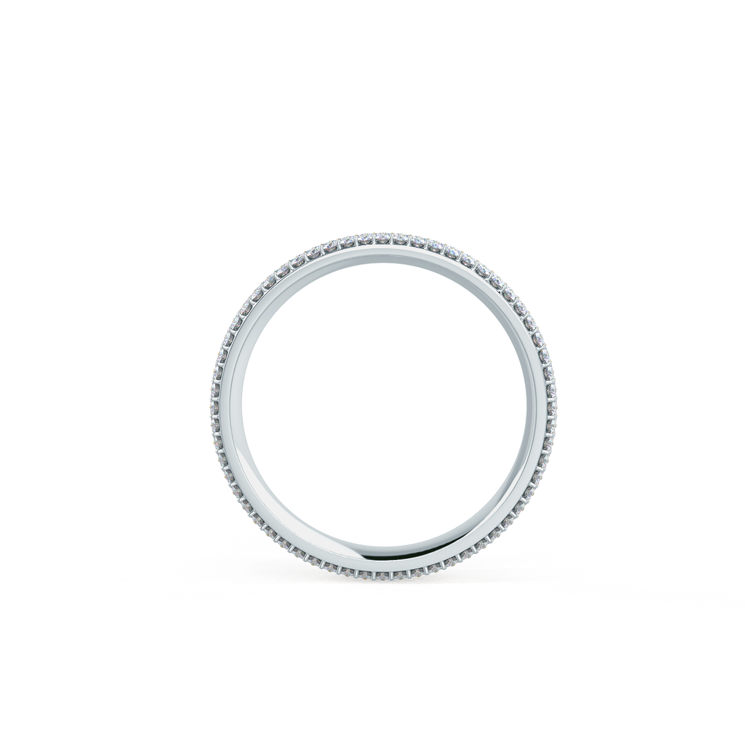 5.0mm Round Brilliant Cut Full Eternity Moissanite Wedding Band