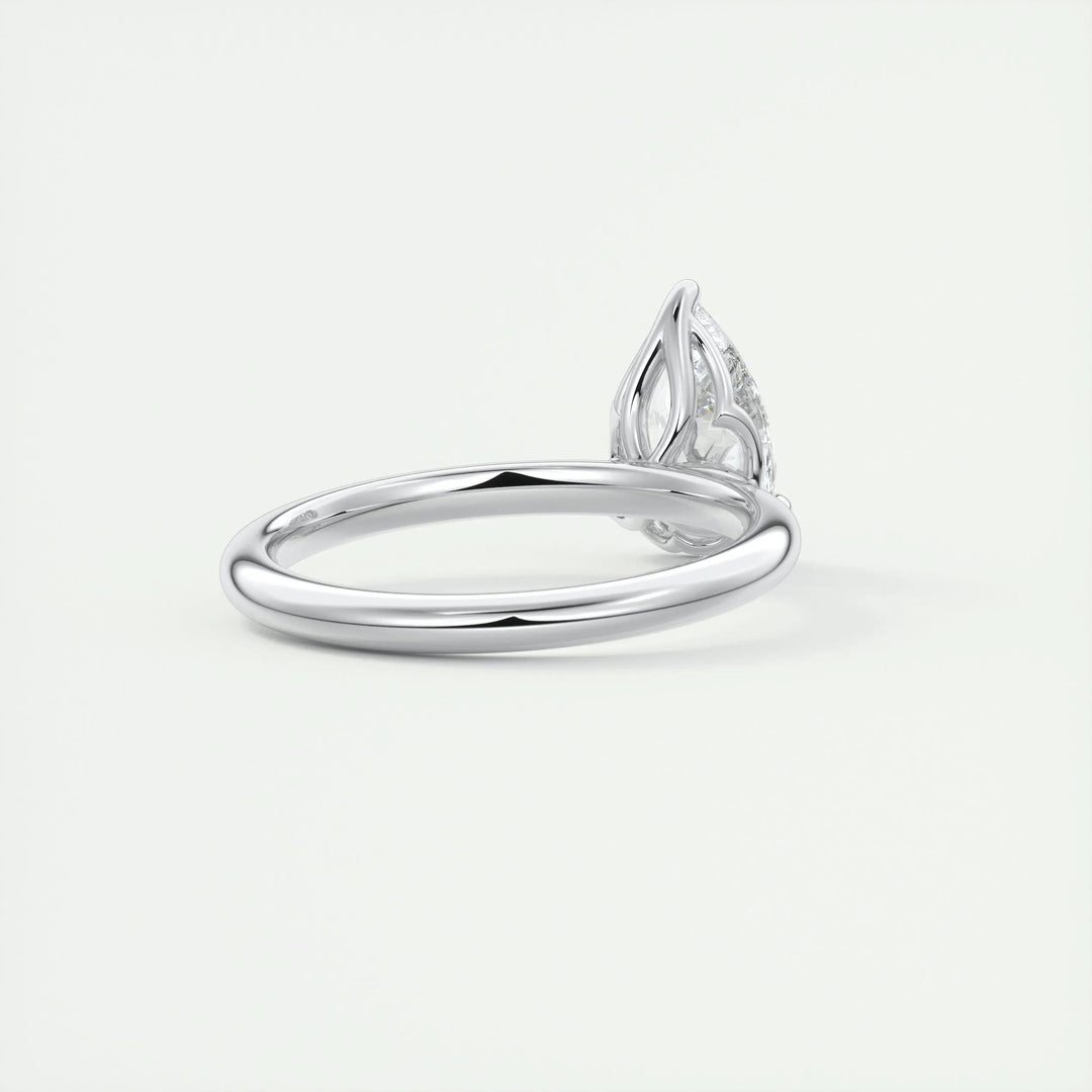 2ct Pear F - VS1 Diamond Solitaire Engagement Ring - Doozy Diamonds