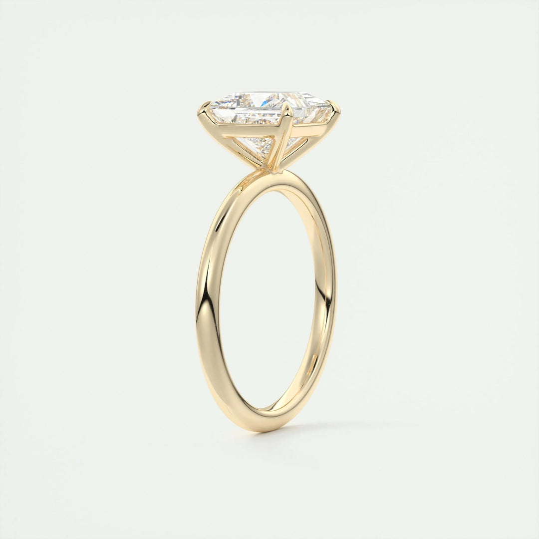 2ct Princess F - VS1 Lab Grown Diamond Solitaire Engagement Ring - Doozy Diamonds