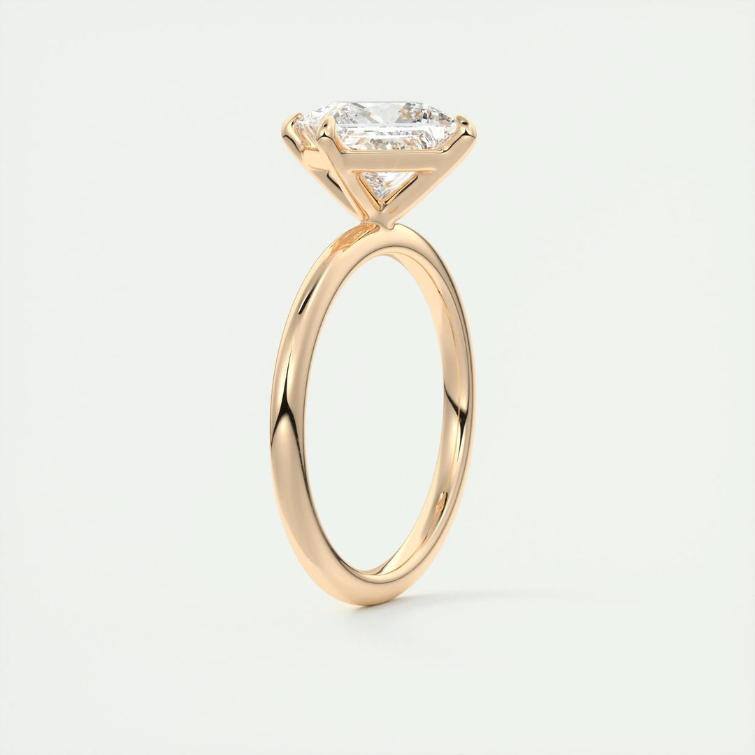2ct Princess F - VS1 Lab Grown Diamond Solitaire Engagement Ring - Doozy Diamonds