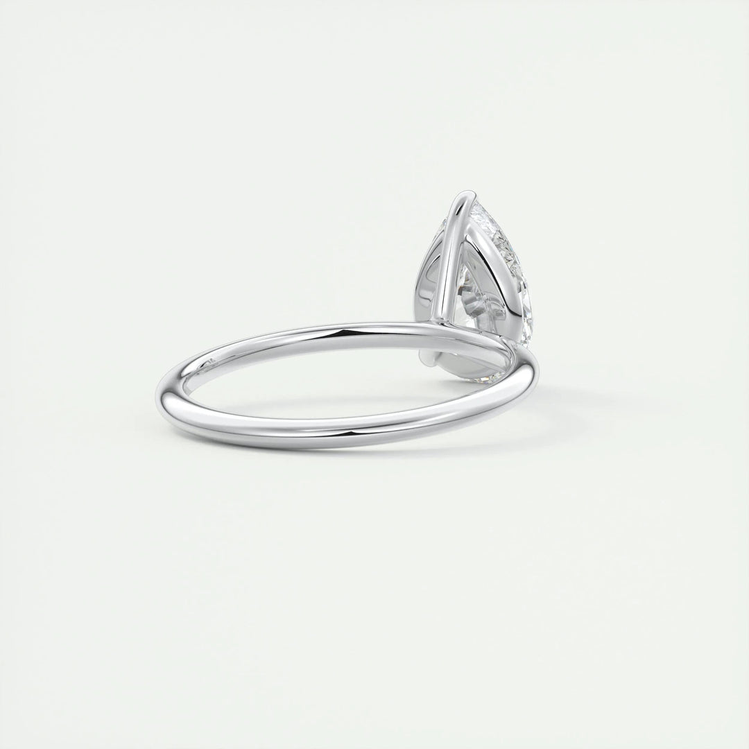 2ct Pear F - VS1 Lab Grown Diamond Solitaire Engagement Ring - Doozy Diamonds