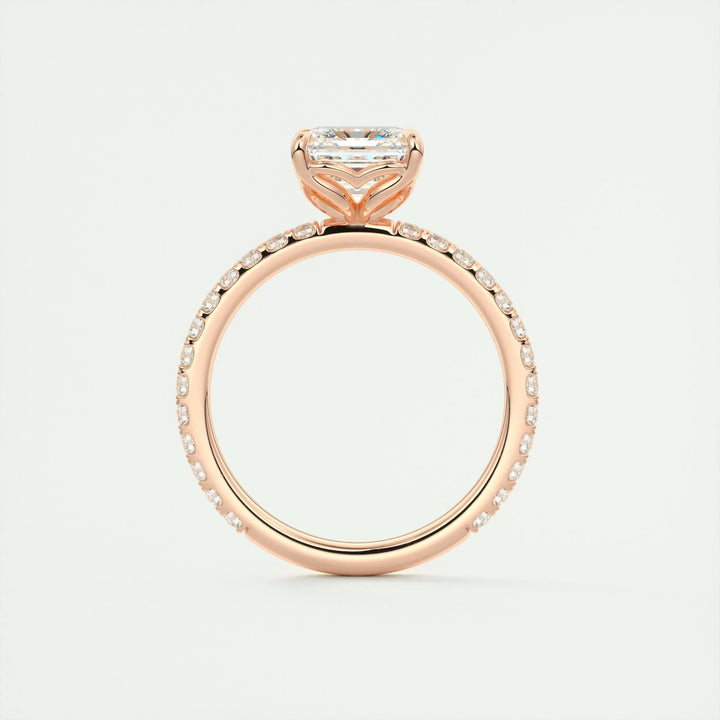 modern pave bridal ring, luxury