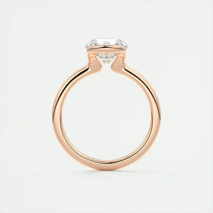 2ct Round Cut F - VS1 Lab Grown Diamond Solitaire Engagement Ring - Doozy Diamonds
