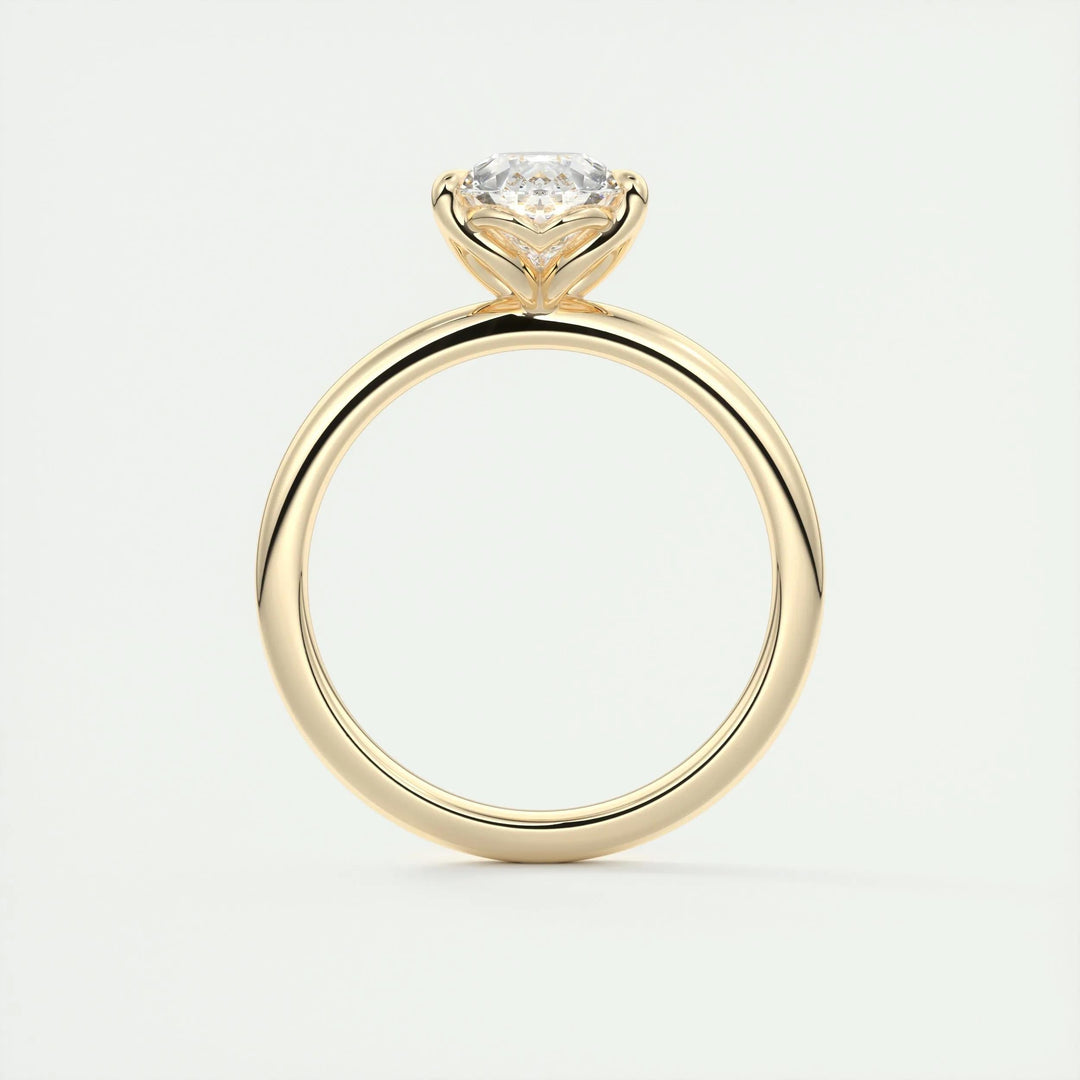 2ct Pear F - VS1 Diamond Solitaire Engagement Ring - Doozy Diamonds