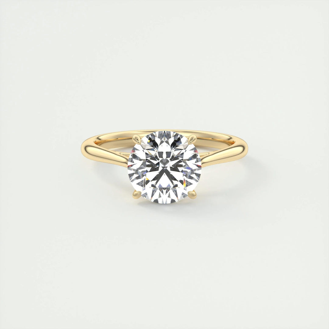 2ct Round F - VS1 Lab Grown Diamond Solitaire Engagement Ring - Doozy Diamonds