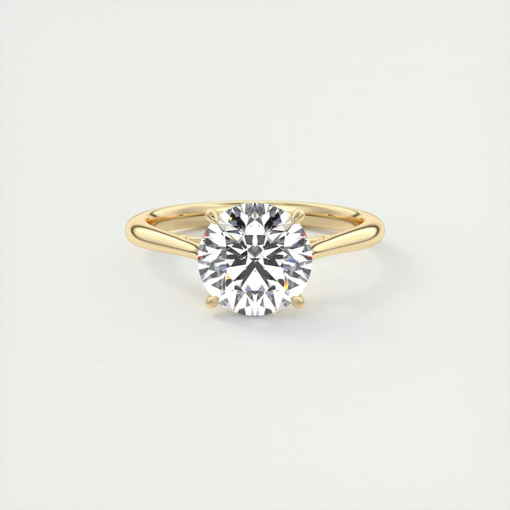 2ct Round F - VS1 Lab Grown Diamond Solitaire Engagement Ring - Doozy Diamonds
