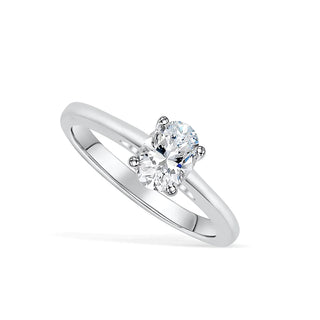 1.33CT Oval Cut Solitaire Moissanite Diamond Engagement Ring