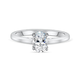 1.33CT Oval Cut Solitaire Moissanite Diamond Engagement Ring