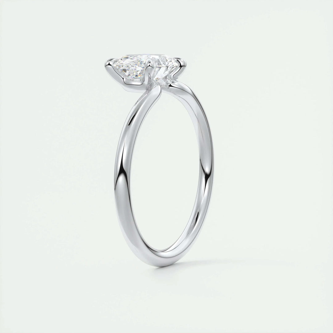diamond ring, distinctive oval engagement ring, east west bridal ring, timeless diamond engagement ring,