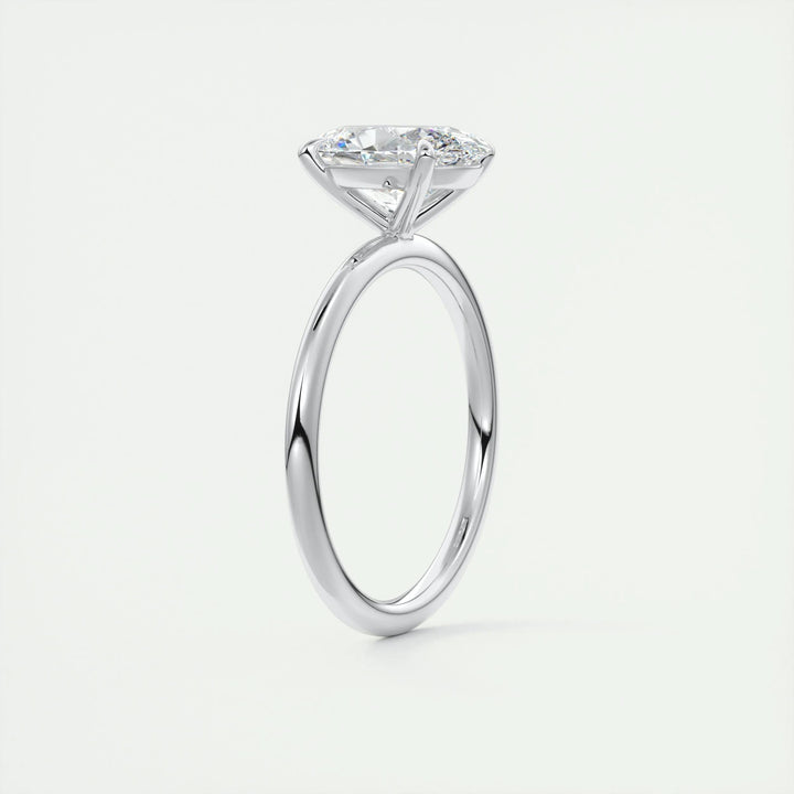 ethical bridal jewelry, eco conscious jewelry, lab grown bridal ring, lab grown wedding ring, oval lab diamond ring, oval lab grown diamond ring, solitaire lab diamond ring, premium lab created diamond ring, f