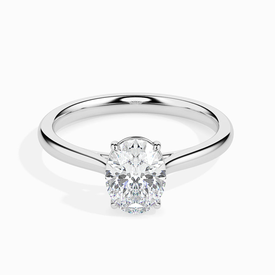 oval diamond engagement ring