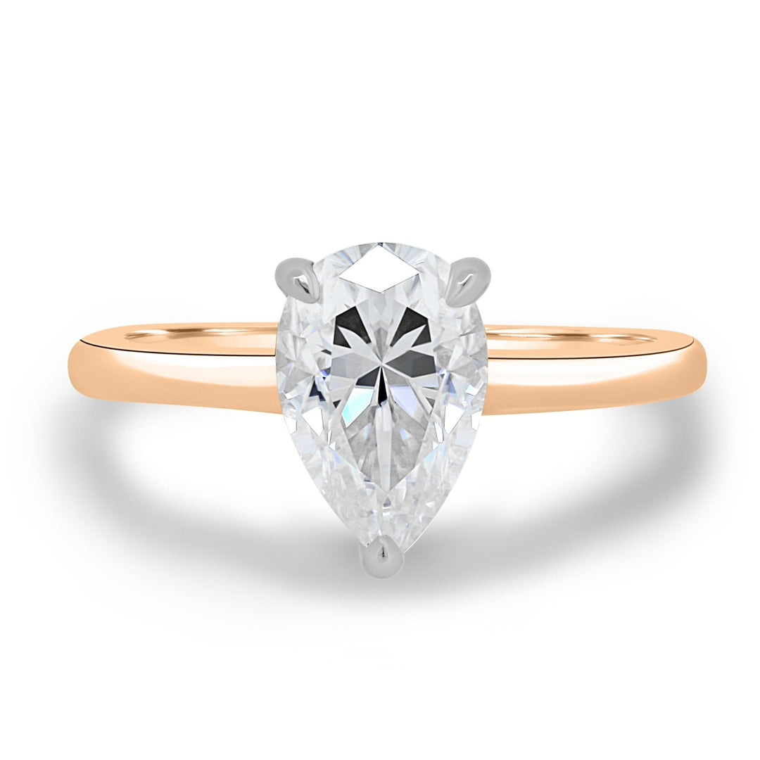 pear diamond proposal ring for her