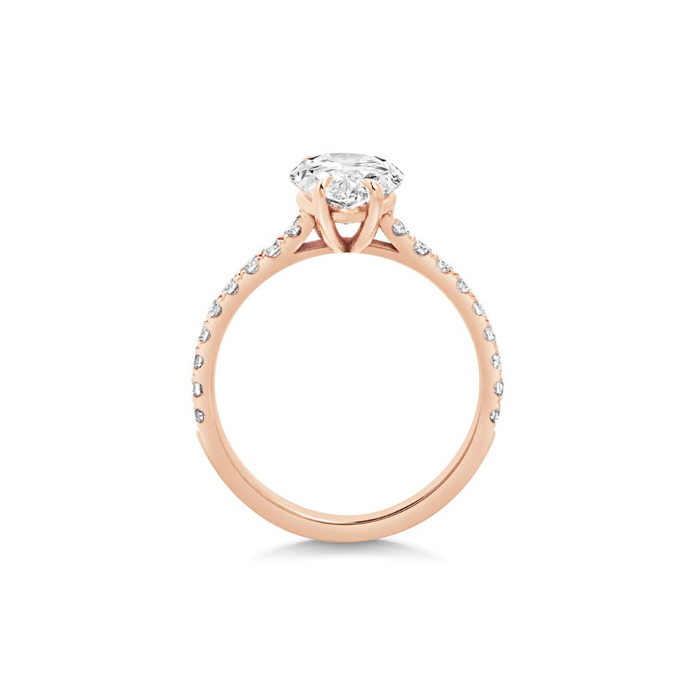 elegant pave bridal ring