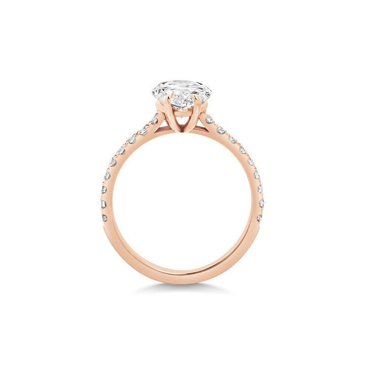 elegant pave bridal ring
