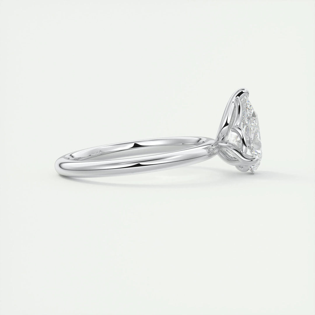 2ct Pear F - VS1 Diamond Solitaire Engagement Ring - Doozy Diamonds
