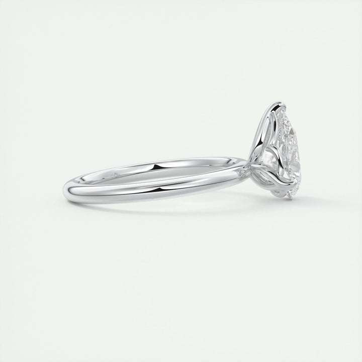 2ct Pear F - VS1 Diamond Solitaire Engagement Ring - Doozy Diamonds