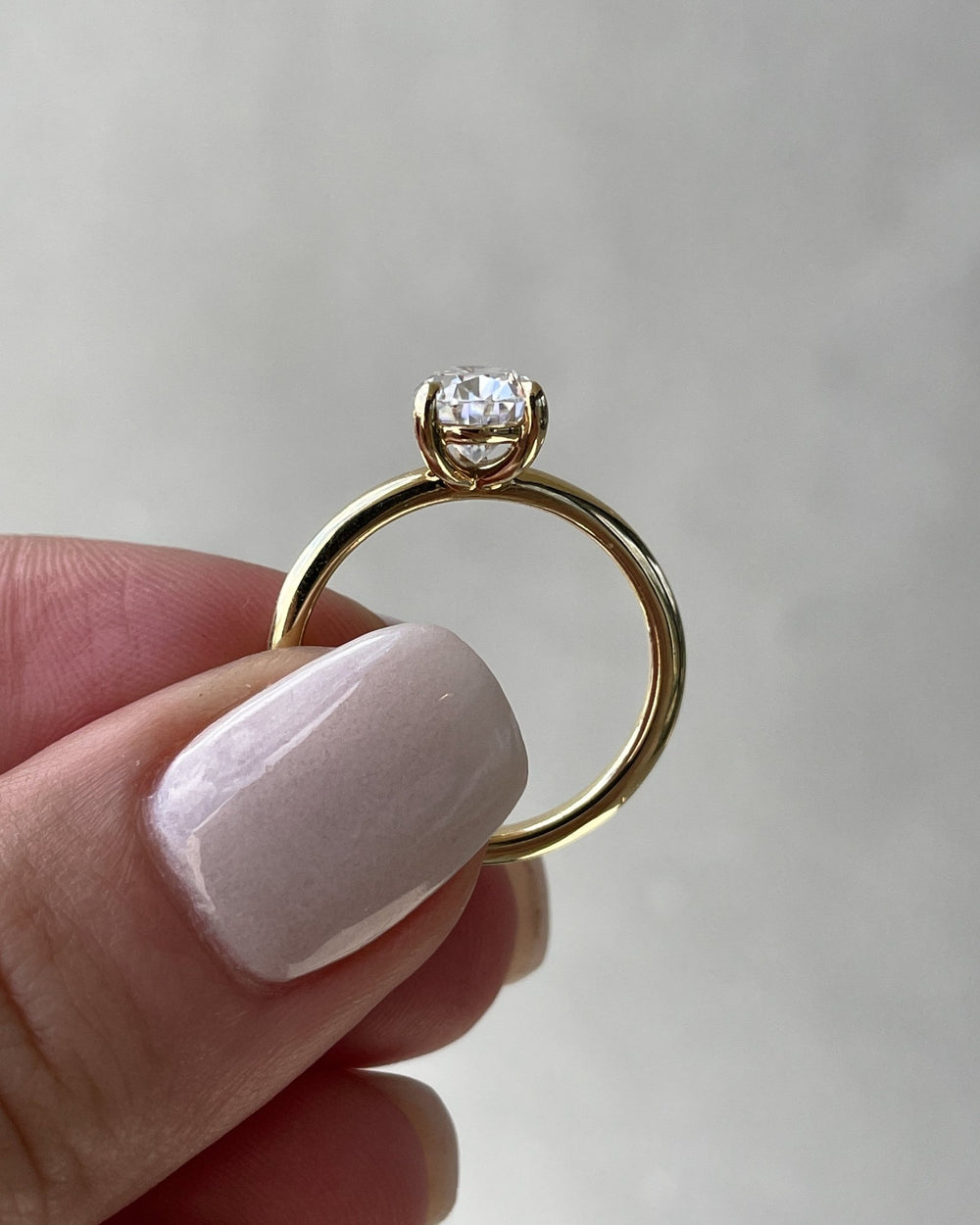 premium lab diamond engagement ring