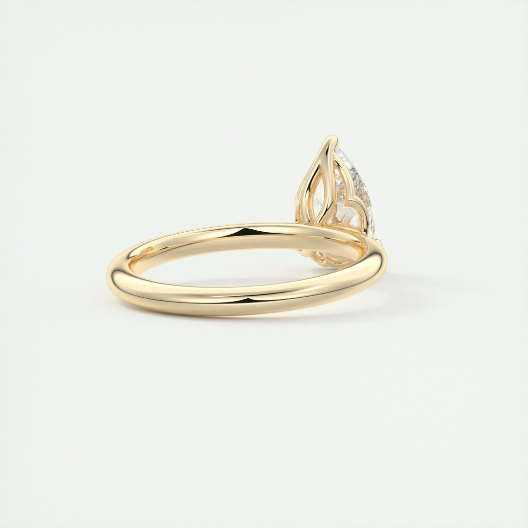 2ct Pear F - VS1 Diamond Solitaire Engagement Ring - Doozy Diamonds