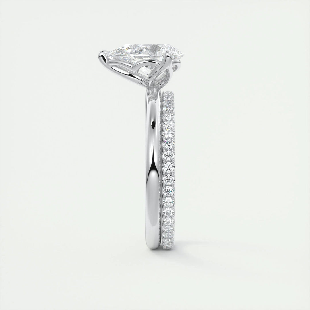2ct Pear F - VS1 Diamond Solitaire Engagement Ring - Doozy Diamonds