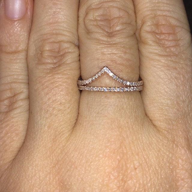 1.5mm Round Brilliant Cut Curved Eternity Wedding Band