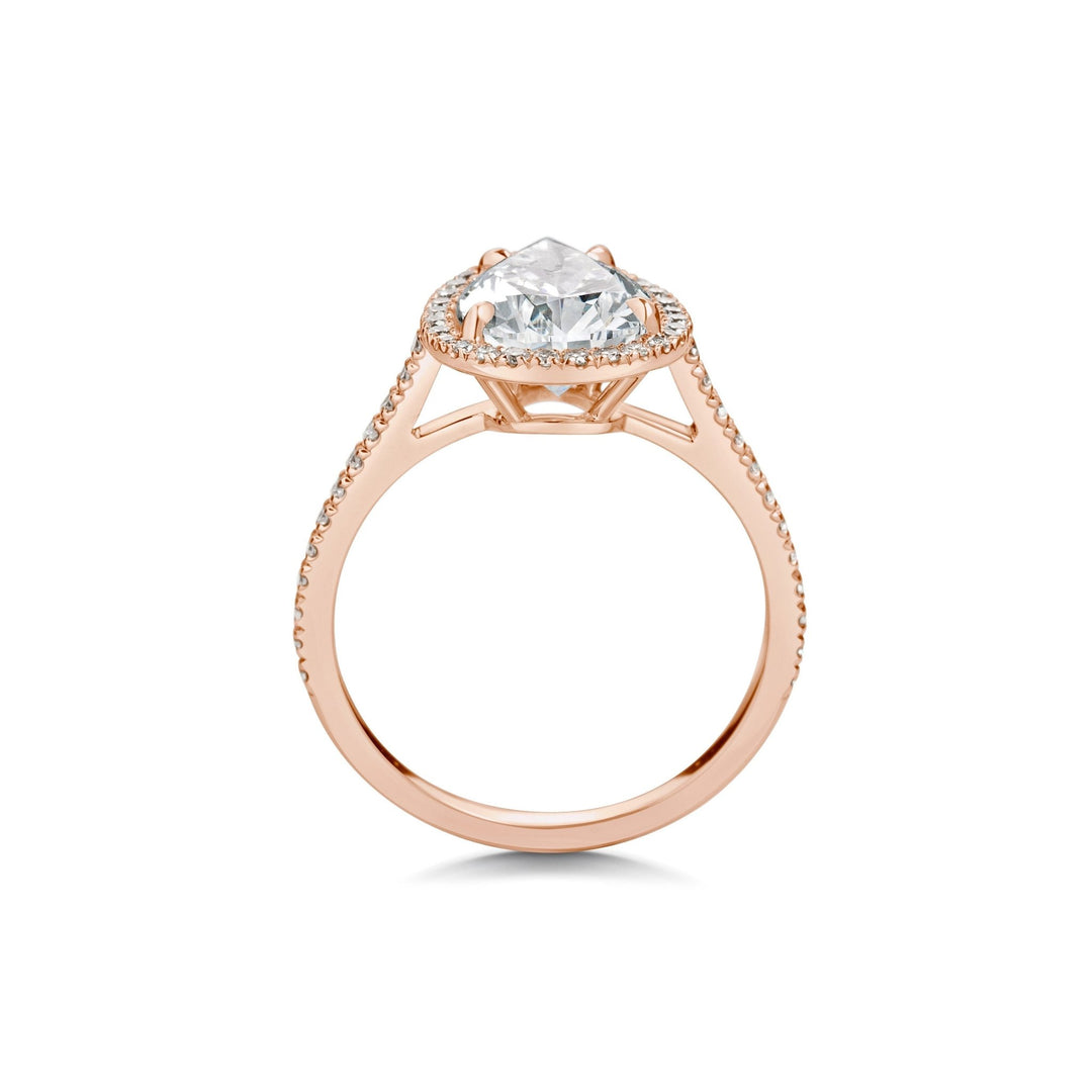 refined pear diamond proposal ring