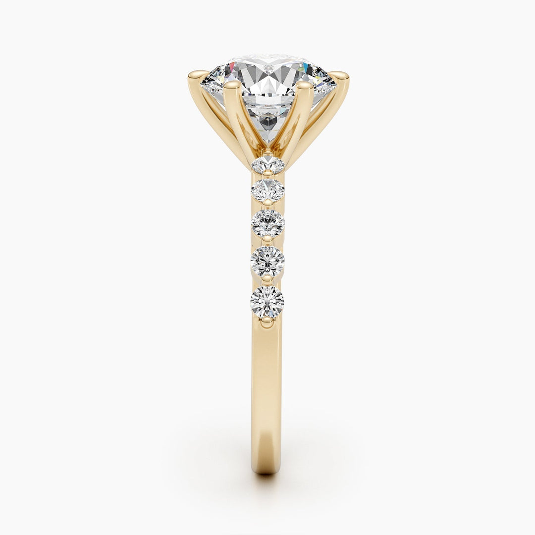 pavé bridal ring,