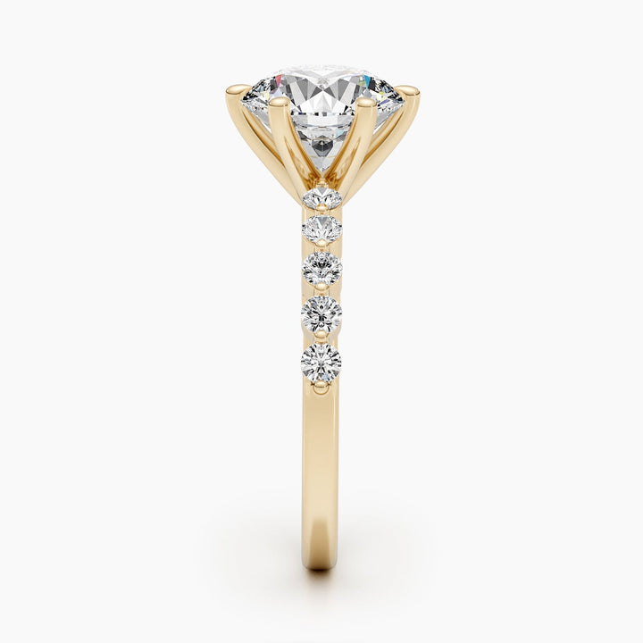 pavé bridal ring,