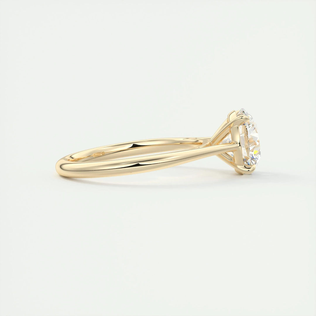 2ct Round F - VS1 Lab Grown Diamond Solitaire Engagement Ring - Doozy Diamonds