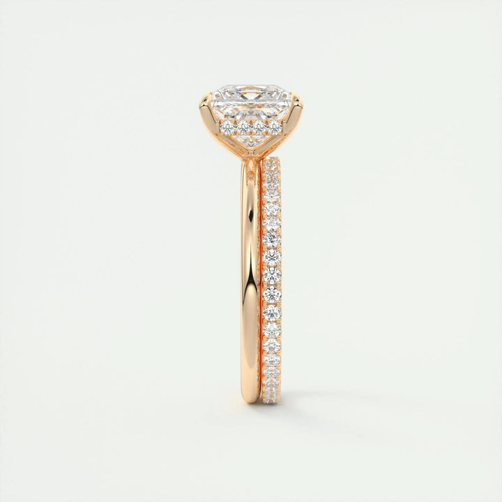 2ct Princess Hidden Halo F - VS1 Lab Grown Diamond Engagement Ring - Doozy Diamonds