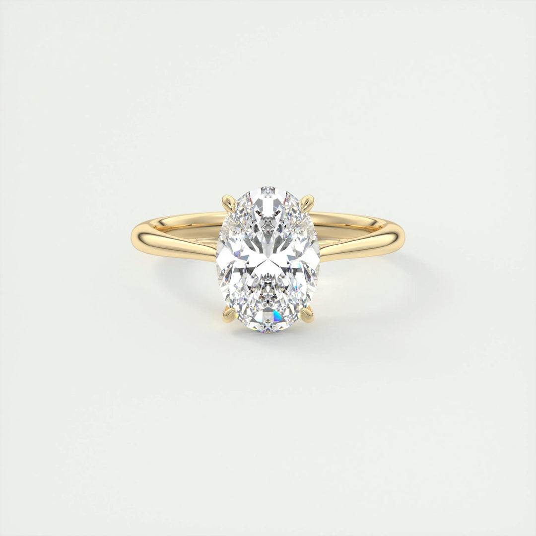 2ct Oval F - VS1 Lab Grown Diamond Solitaire Engagement Ring - Doozy Diamonds