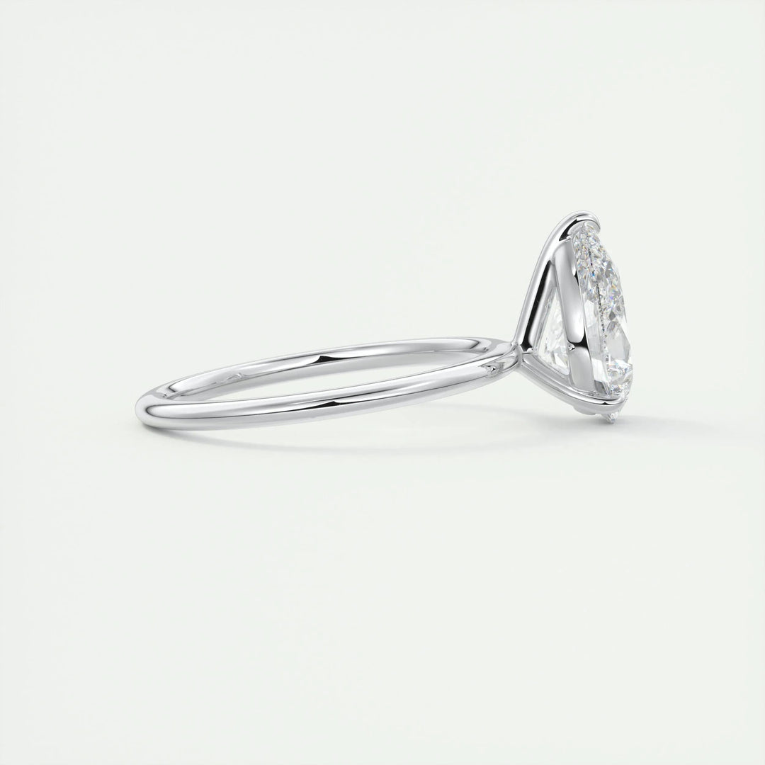 2ct Pear F - VS1 Lab Grown Diamond Solitaire Engagement Ring - Doozy Diamonds