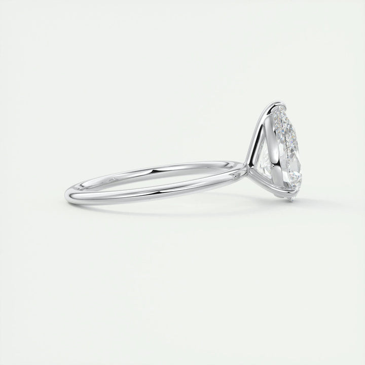 2ct Pear F - VS1 Lab Grown Diamond Solitaire Engagement Ring - Doozy Diamonds