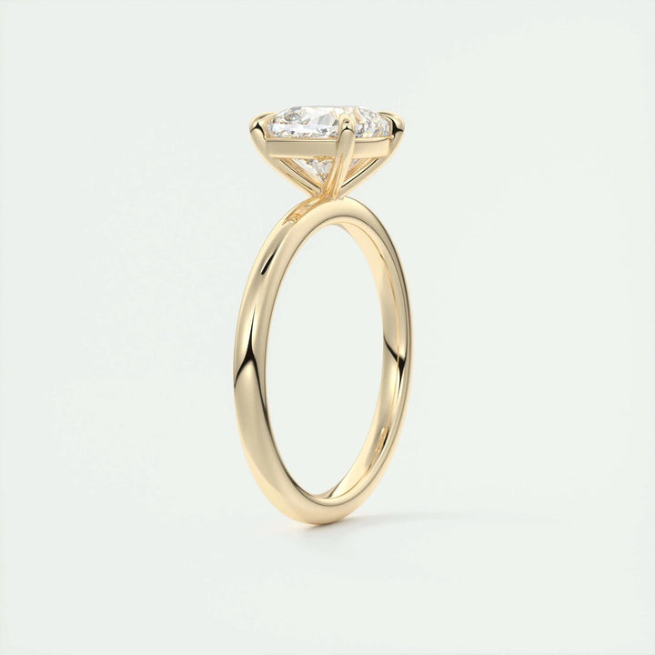 2ct Cushion F - VS1 Lab Grown Diamond Solitaire Engagement Ring - Doozy Diamonds