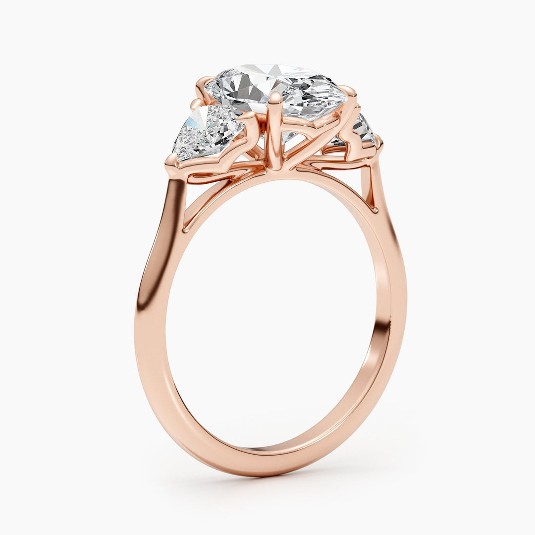 timeless oval diamond proposal ring