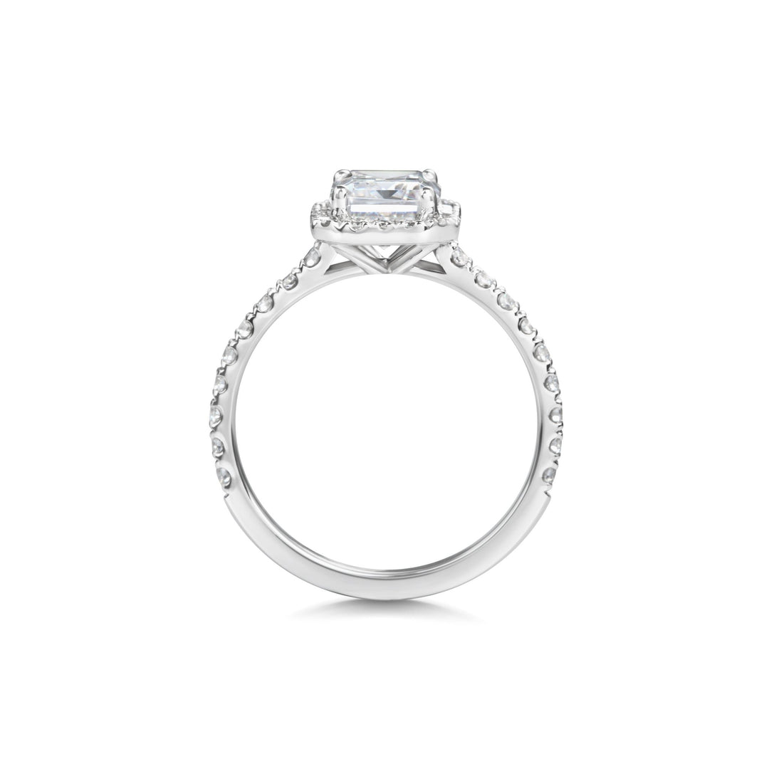luxury engagement ring with halo setting,