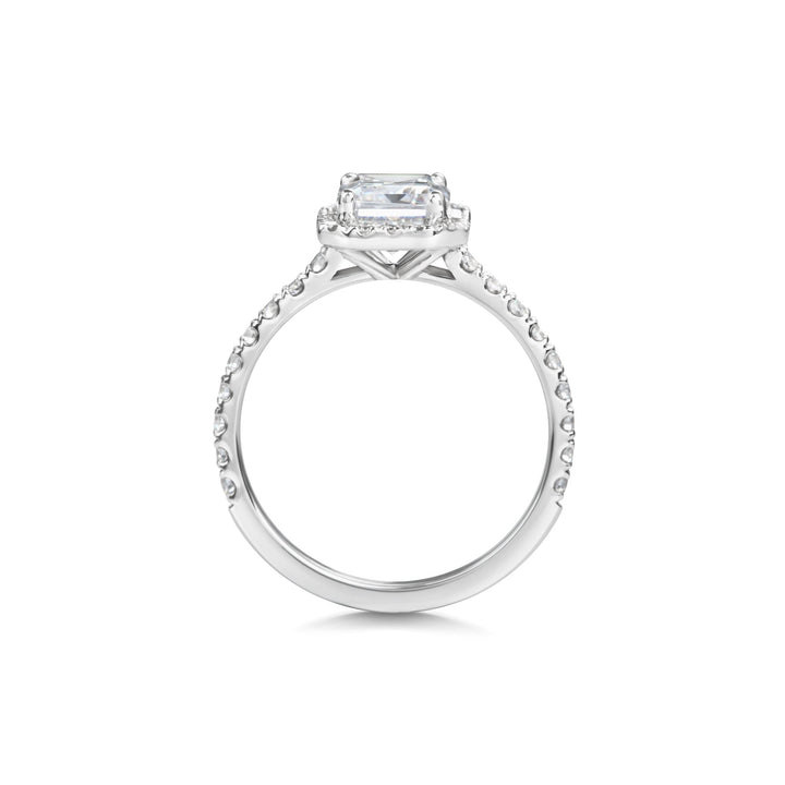 luxury engagement ring with halo setting,