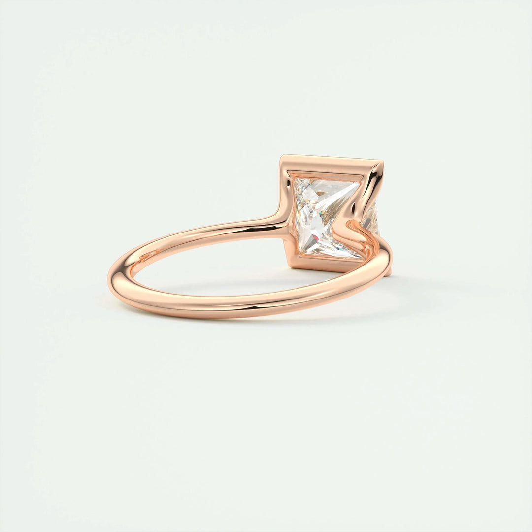 2ct Princess Cut Lab Grown Diamond Solitaire Engagement Ring - Doozy Diamonds
