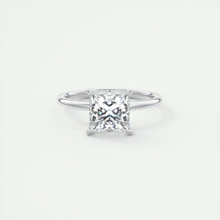 2ct Princess Hidden Halo F - VS1 Lab Grown Diamond Engagement Ring - Doozy Diamonds